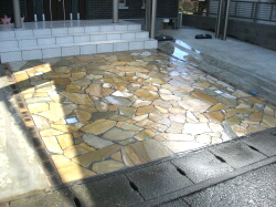 天然石乱張り